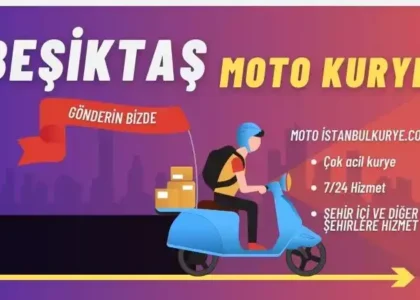 Beşiktaş motoru olan kurye