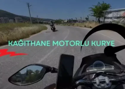 Kağıthane motoruyla kurye