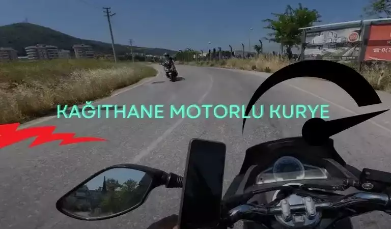 Kağıthane motoruyla kurye