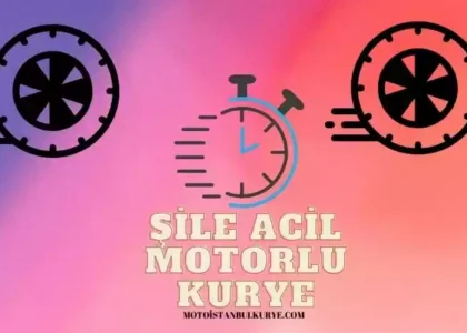 Şile motoruyla kurye