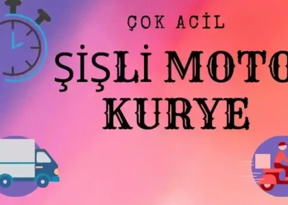 Şişli motorunu kullanan kurye