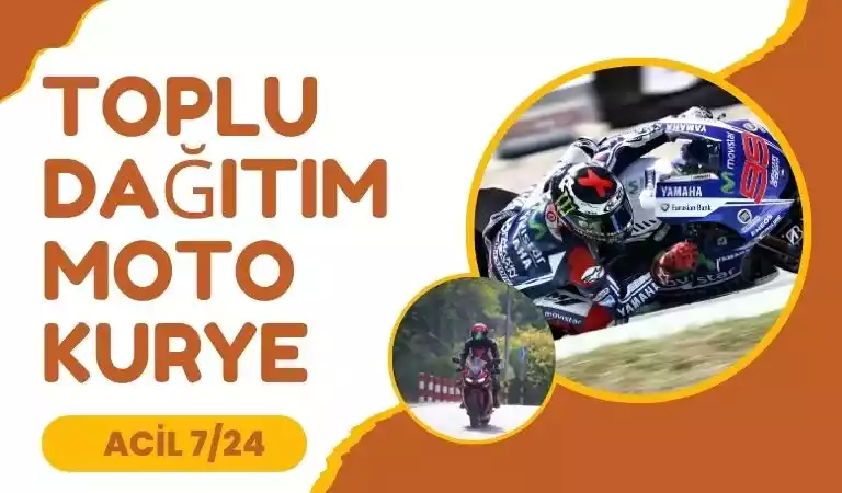Toplu dağıtım ile motorcu kurye